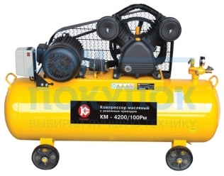 Ременной компрессор Калибр Мастер КМ-4200 100РМ 00000045989