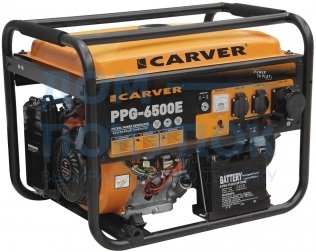 Бензиновый генератор CARVER PPG-6500Е LT-188F 01.020.00005