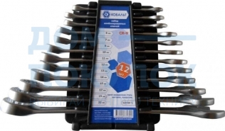 Набор комбинированных ключей 12шт КОБАЛЬТ 020104-12
