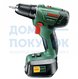 Дрель-шуруповерт BOSCH PSR 1800 LI-2 06039A3121