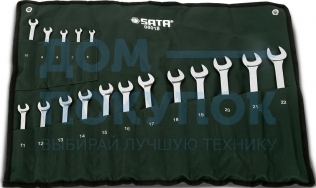 Набор комбинированных ключей с накидным наконечником 17шт Sata 08018