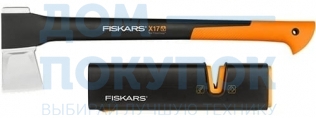 Промонабор Fiskars: топор Х17 + точилка 1020182