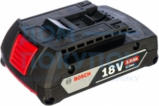 Аккумулятор GBA Li-ion; 18В; 3.0 А*ч Bosch 1600A012UV