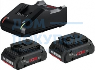 Аккумулятор Li-Ion 2x GBA 18 В 4.0 Ач + ЗУ GAL 18V-40 Bosch 1600A019S0