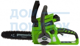 Цепная пила аккумуляторная GreenWorks G24CS25K2, 24V 2000007VA