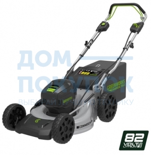 Газонокосилка самоходная, аккумуляторная Greenworks GC82LM46SP, 82V, 46 см, бесщеточная, 2502507