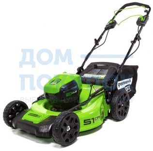 Самоходная аккумуляторная газонокосилка GreenWorks GD60LM51SPK4 60V 2505607UB