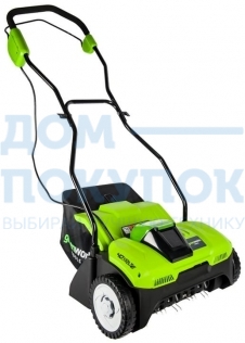 Аэратор/скарификатор аккумуляторный Greenworks , 40V, без АКБ и ЗУ 2511507UF