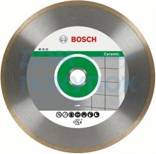 Диск алмазный отрезной Professional for Ceramic (300х30/25.4 мм) для настольных пил Bosch 2608602540