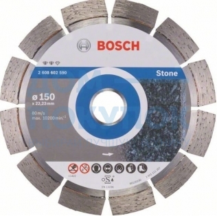 Диск алмазный отрезной Expert for Stone (150х22.2 мм) для УШМ Bosch 2608602590