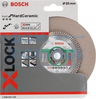 Диск алмазный Best for Hard Ceramic X-LOCK (85х22.2 мм) Bosch 2608615133