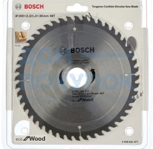 Пильный диск ECO WOOD (190x30 мм; 48T) Bosch 2608644377