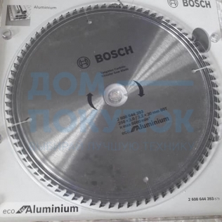 Пильный диск ECO AL (250x30 мм; 80T) Bosch 2608644393