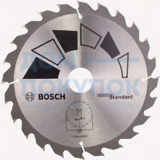 Пильный диск STANDARD GT WO H 190x30-24 Bosch 2609256820