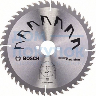 Циркулярный диск (190x30 мм; 48 зубьев) PRECISION Bosch 2609256870
