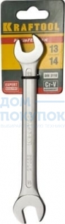 Рожковый гаечный ключ 13х14 мм, KRAFTOOL 27033-13-14