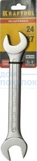 Рожковый гаечный ключ 24х27 мм, KRAFTOOL 27033-24-27