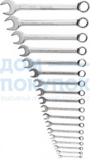 Набор комбинированных гаечных ключей 18 шт, 6 - 32 мм, KRAFTOOL 27079-H18