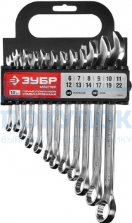 Набор комбинированных гаечных ключей 12 шт, 6 - 22 мм, ЗУБР 27088-H12_z01
