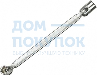 Шарнирный гаечный ключ двухсторонний 18 х 19 мм, KRAFTOOL 27210-18-19