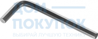 Ключ имбусовый, хромованадиевая сталь, хромированное покрытие, 6мм ЗУБР 