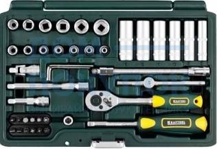 Набор торцевых головок Kraftool EXPERT QUALITAT SUPER LOCK 1/4, 42 предмета 27885-H42_z02