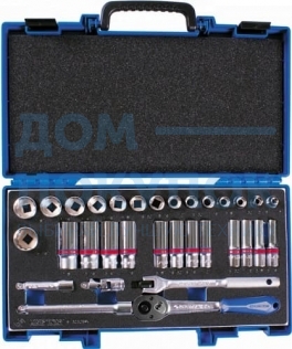 Набор торцевых головок с принадлежностями 3/8
