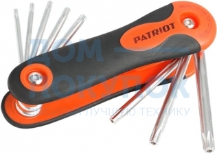 Набор ключей PATRIOT SKT-8F, TORX, T9-T40 складные, CRV, 8-в-1 350002009