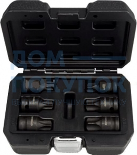 Набор ударных головок (6 шт; T55-T100; 1/2DR) АвтоDело 40194
