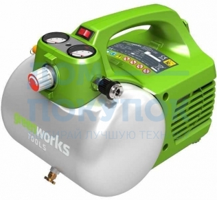 Электрический компрессор 300В, 8 бар Greenworks GAC6L 4101302
