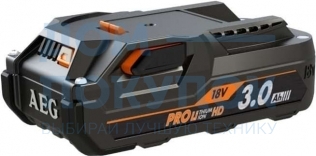 Аккумулятор PROLITHIUM-ION™HD Li-ion, 18 В, 3 Aч AEG L1830RHD 4932471051