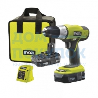 Дрель-шуруповерт аккумуляторная 18 В ONE+ R18DD RYOBI R18DDP-LL13S 5133002075