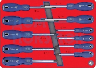 Набор отвёрток TORX, ложемент, 11шт МАСТАК 5-4411