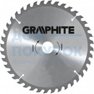 Диск отрезной по дереву (450x30 мм; 60 зубьев) GRAPHITE 55H609