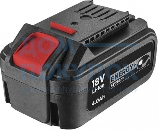 Аккумуляторная батарея Energy+ 18 V, Li-Ion, 4.0 Ач GRAPHITE 58g004