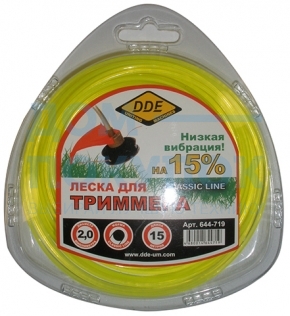 Корд триммерный Classic line (2.0 мм; 15 м; круг) DDE 644-719