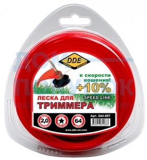 Корд триммерный (2.0 мм; 64 м; звезда) DDE 644-887