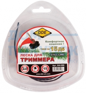 Корд триммерный Still line (2.0 мм; 15 м; витой квадрат) DDE 644-986