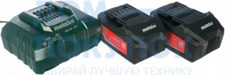 Аккумуляторы 2 шт. 4 А*ч; 18 В; Li-Ion и ЗУ ASC 30-36 Basic-Set Metabo 685050000