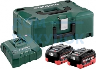 Набор Basic-Set 2 аккумулятора LiHD 8.0 Ач/18В+зарядное устройство ASC Ultra+Metaloc Metabo 685131000