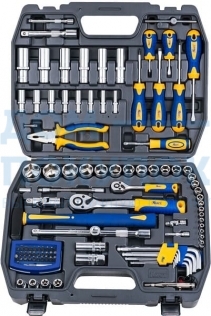 Набор инструмента 1/2 Dr и 1/4 Dr 109 предметов KRAFT KT 700678