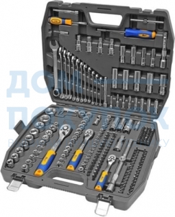 Набор инструмента 1/2 Dr 3/8 Dr и 1/4 Dr 218 предметов KRAFT KT 700684