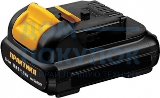 Аккумулятор для DeWALT ПРАКТИКА 10.8В, 1.5Ач,  Li-Ion, Слайдер, коробка 790-281