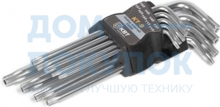 Набор ключей КВТ TORX КТ-9 Т10-Т50 79202