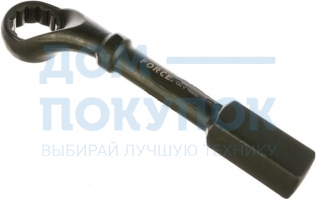 Силовой накидной ключ 36 мм с изгибом, 4-ти гр ручка. L=310mm FORCE 79436