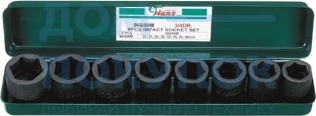 Комплект ударных торцевых головок (26-38 мм; 3/4
