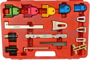 Набор фиксаторов валов (Vauxhall, Opel, SAAB, Rover, VW, Citroen, Fiat, Ford, Peugeot, Isuzu) 16пр.в кейсе FORCE 916G1
