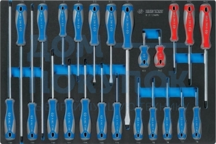 Набор отверток (ложемент, 24 предмета) KING TONY 9-31124MRV