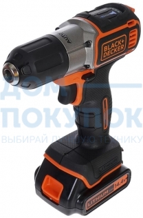 Дрель-шуруповерт BLACK & DECKER ASD14KB-QW