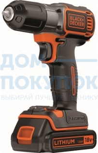 Дрель-шуруповерт BLACK & DECKER ASD18KB-QW